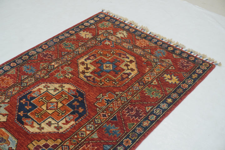 12 Ft Red Ersari Afghan hand knotted Oriental Runner Rug