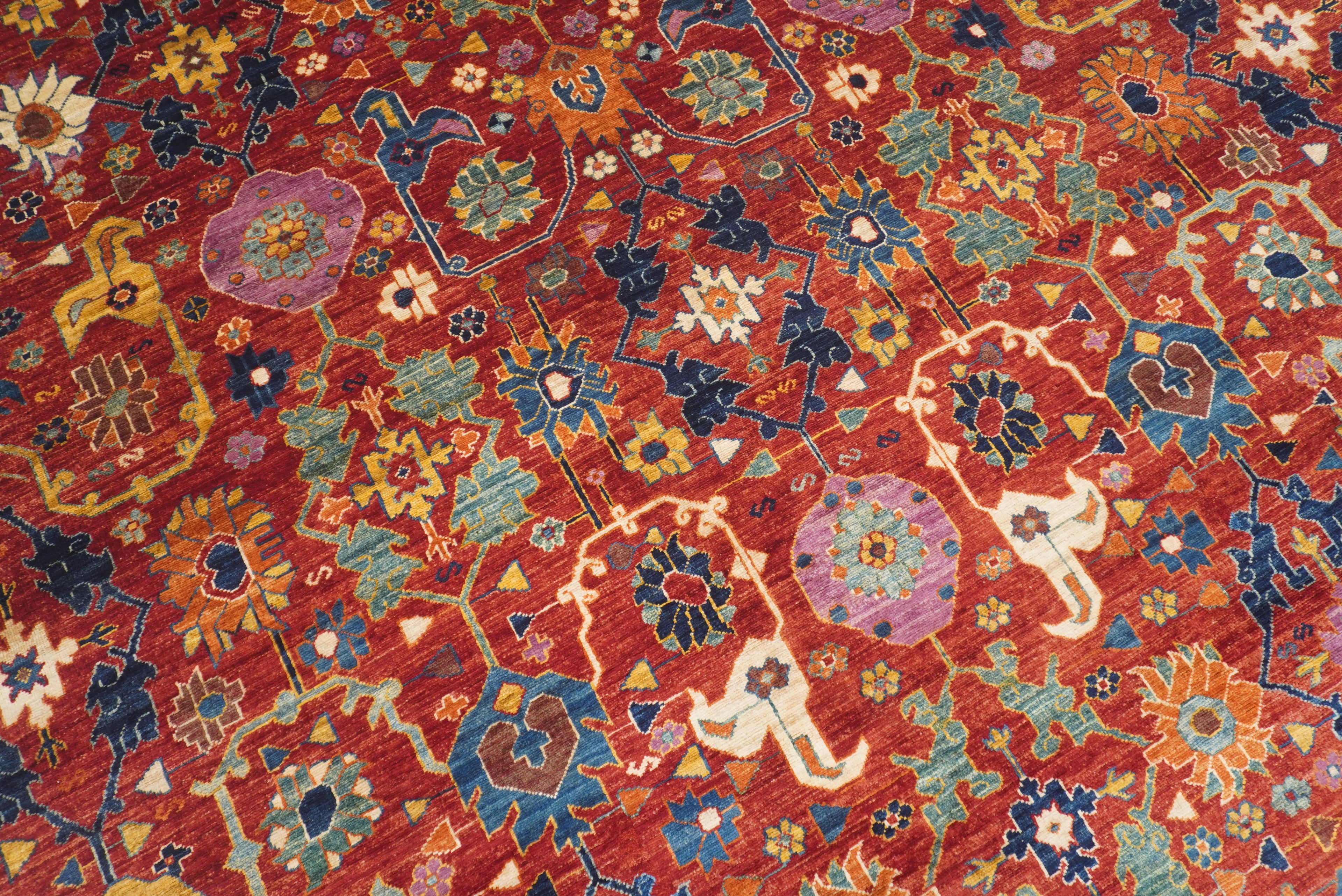 8x10 Red Bidjar Afghan Hand knotted Oriental Rug - Yildiz Rugs