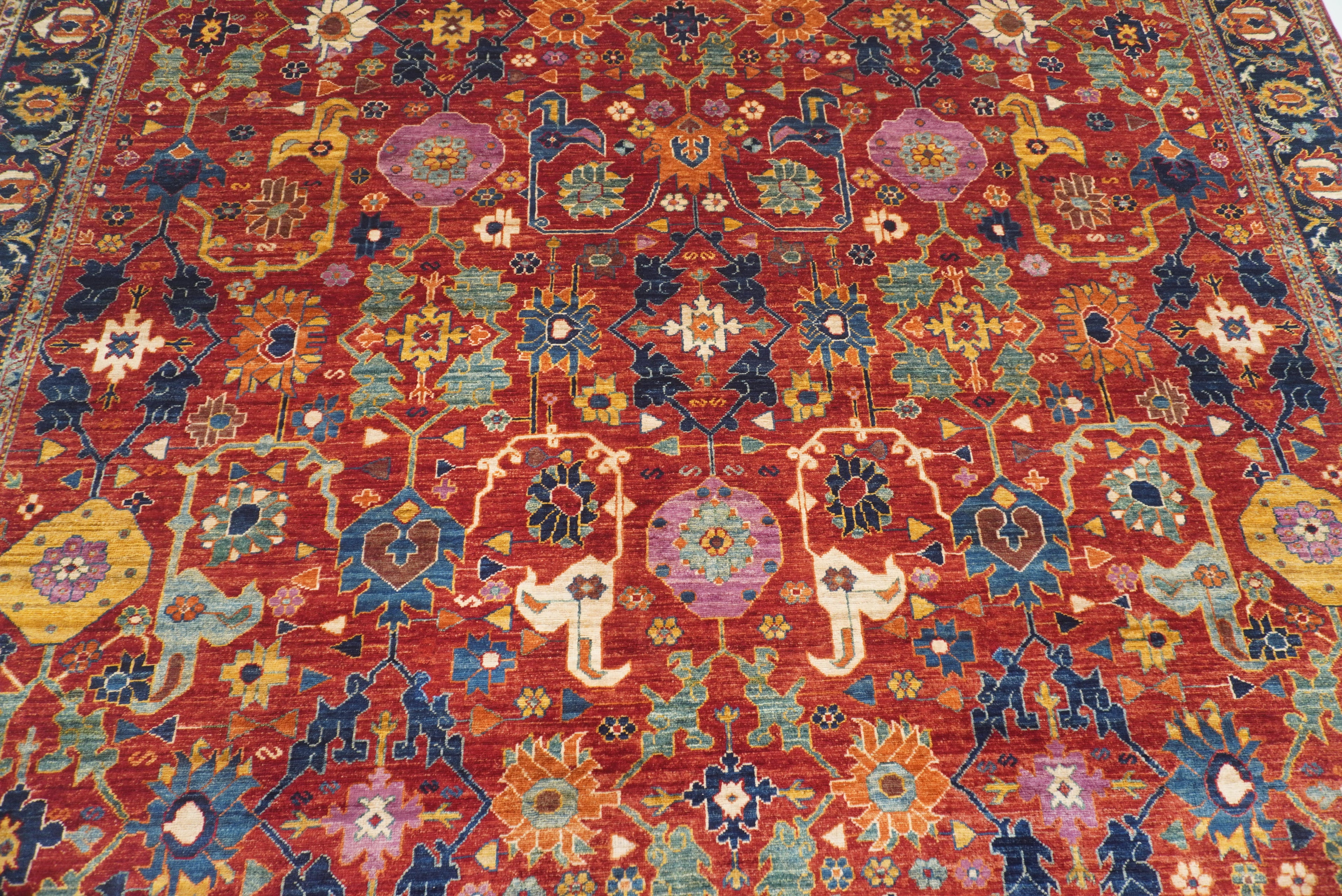8x10 Red Bidjar Afghan Hand knotted Oriental Rug - Yildiz Rugs