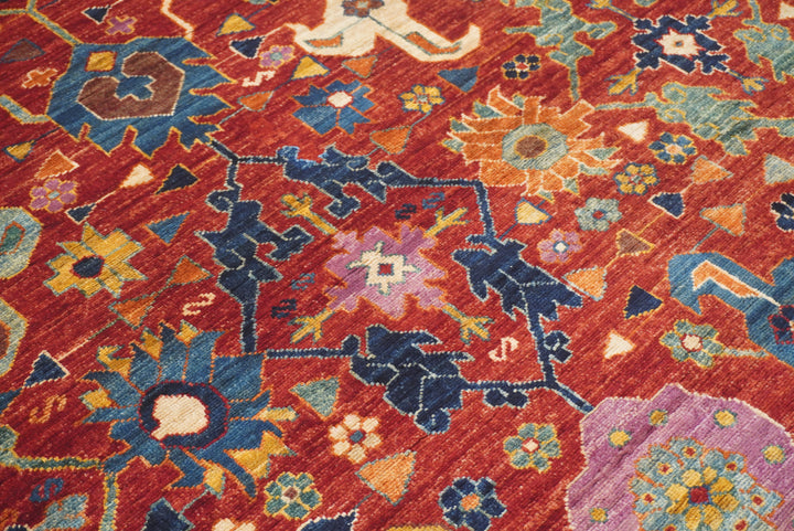 8x10 Red Bidjar Afghan Hand knotted Oriental Rug - Yildiz Rugs
