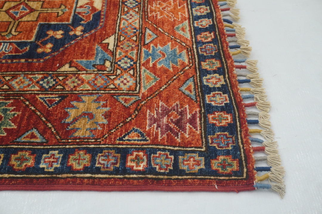 12 Ft Red Ersari Afghan hand knotted Oriental Runner Rug