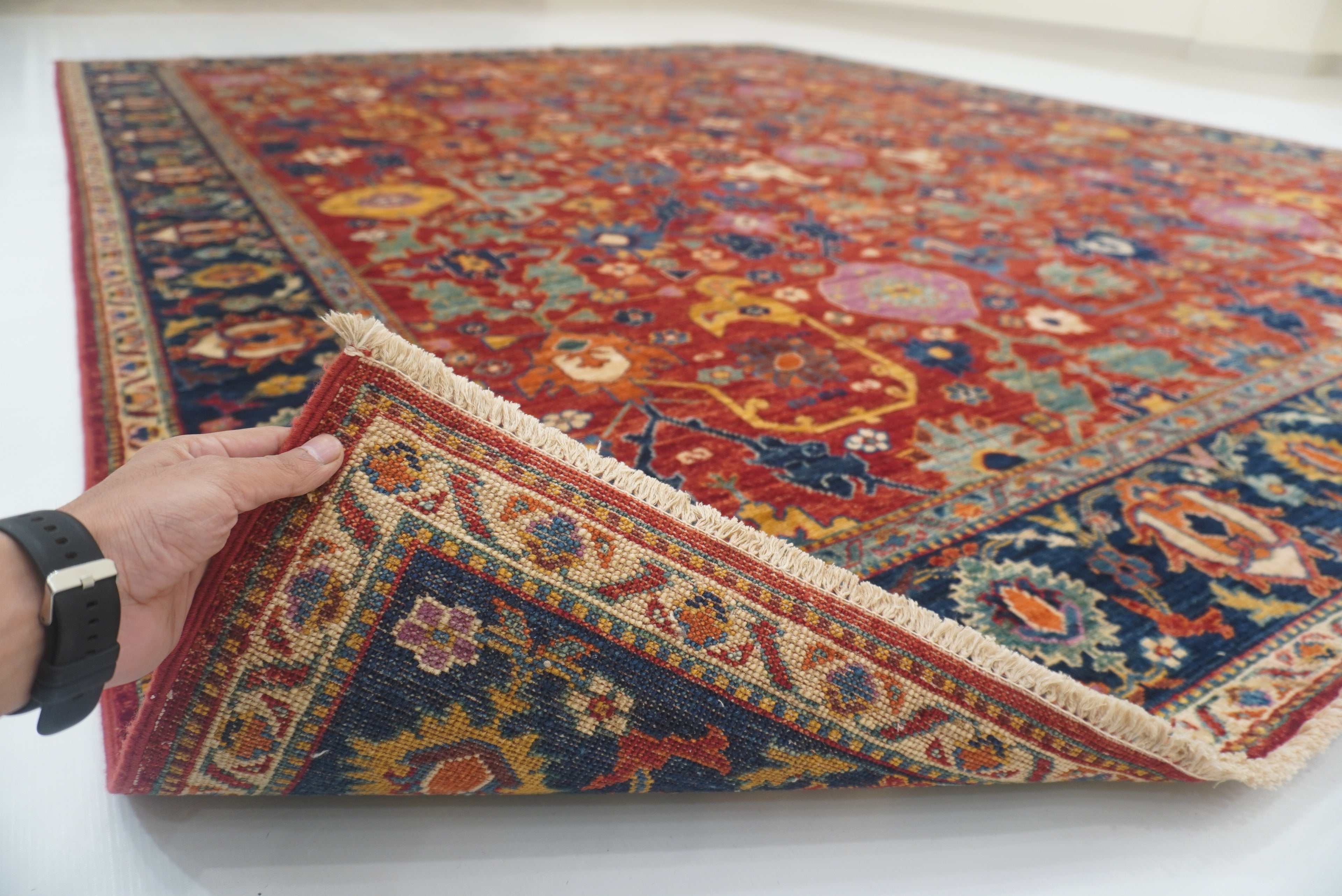 8x10 Red Bidjar Afghan Hand knotted Oriental Rug - Yildiz Rugs