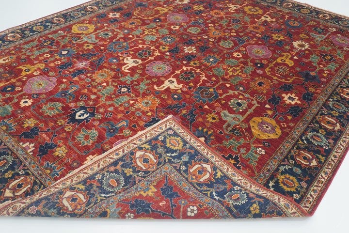 8x10 Red Bidjar Afghan Hand knotted Oriental Rug - Yildiz Rugs