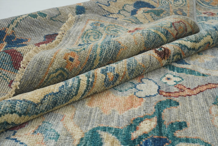 9x12 Oushak Blueish Gray Hand knotted Rug - Yildiz Rugs