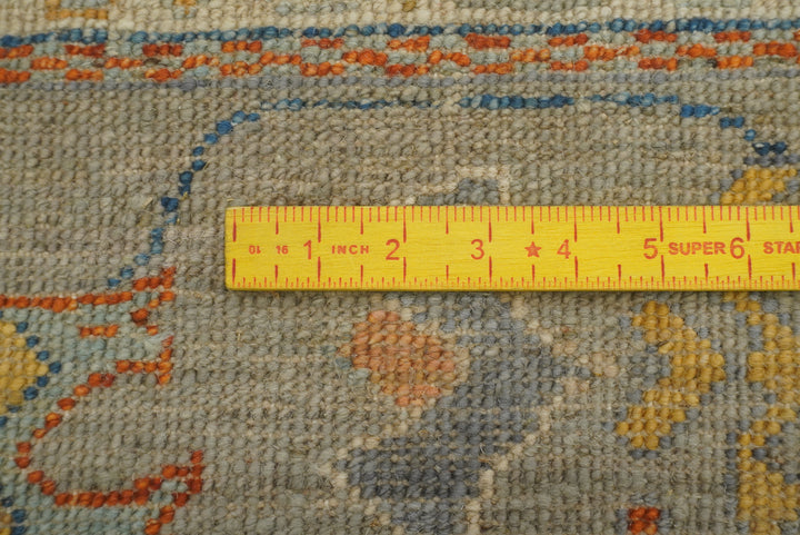 9x12 Oushak Muted Sage Green Hand knotted Oriental Rug - Yildiz Rugs