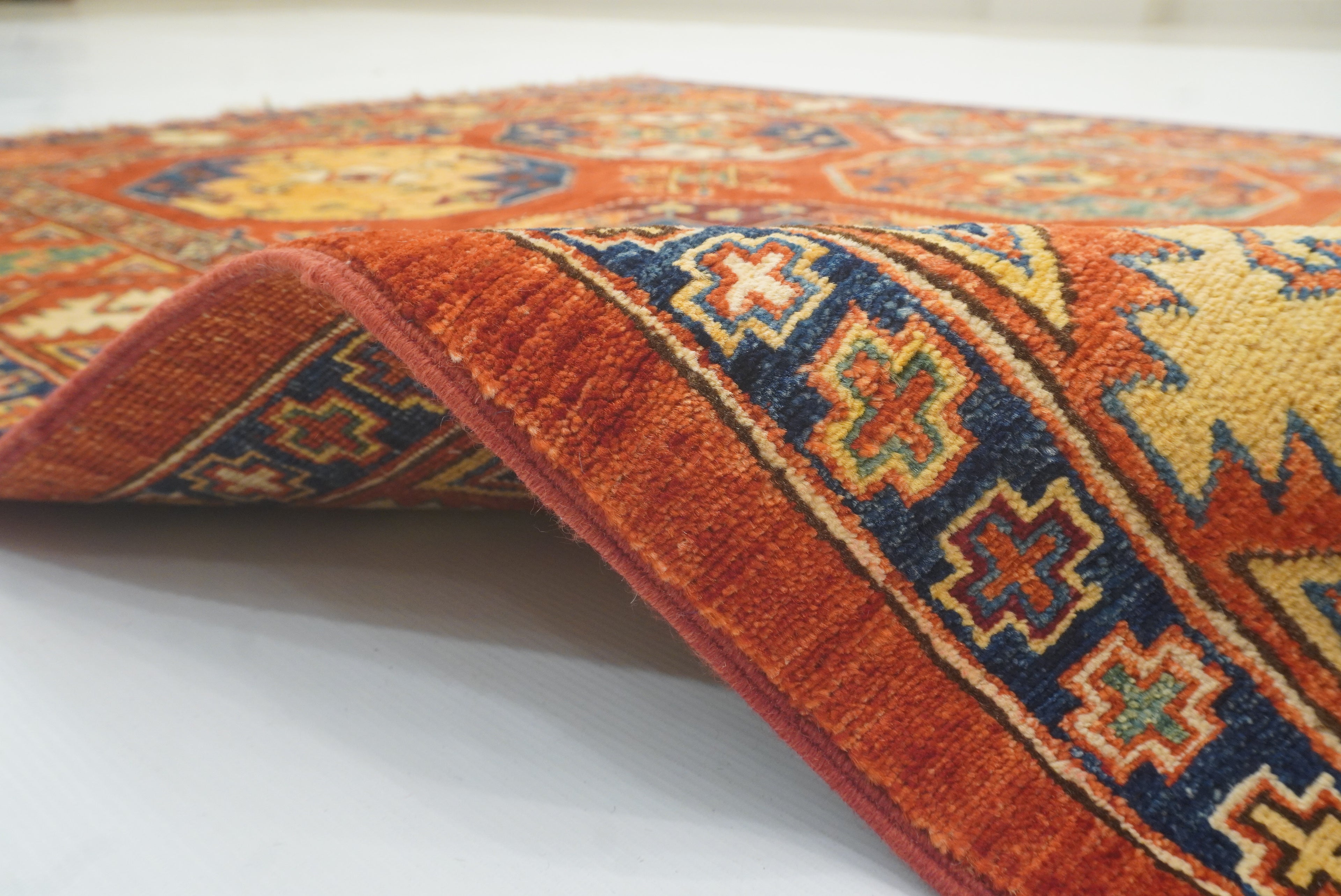5x7 Red Ersari Afghan Hand-Knotted Turkmen Rug - Yildiz Rugs