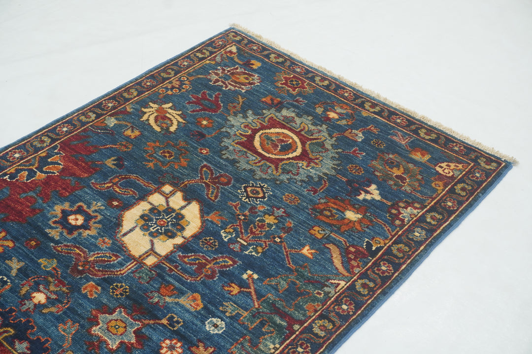 10 ft Blue Bidjar Afghan Hand knotted Oriental Runner Rug