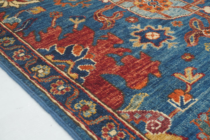 10 ft Blue Bidjar Afghan Hand knotted Oriental Runner Rug