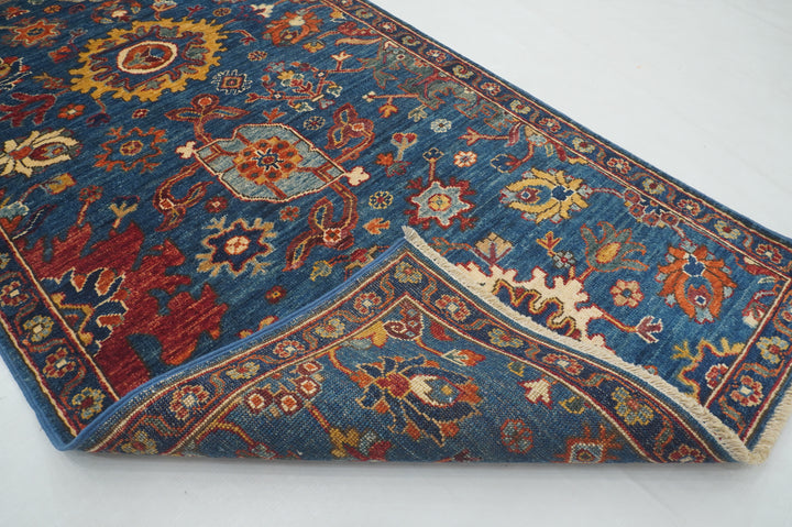 10 ft Blue Bidjar Afghan Hand knotted Oriental Runner Rug