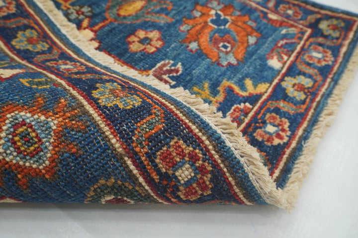 10 ft Blue Bidjar Afghan Hand knotted Oriental Runner Rug