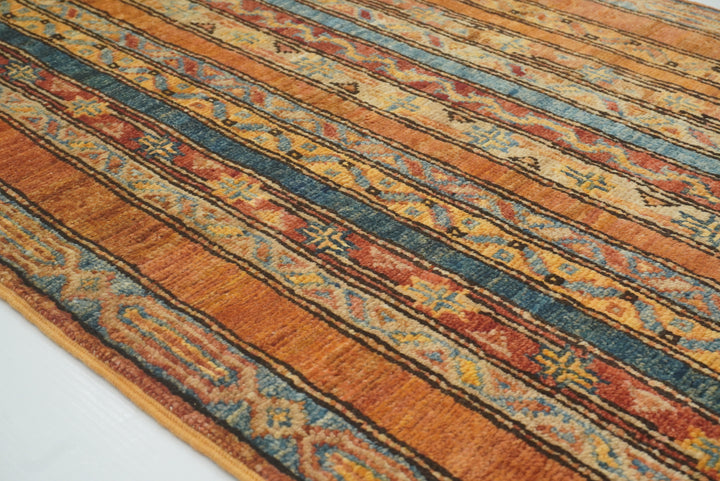 2x5 Orange Turkish Hand knotted Runner Rug - Yildiz Rugs