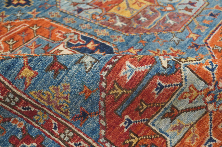 3x5 Blue Ersari Afghan Hand knotted Oriental Rug