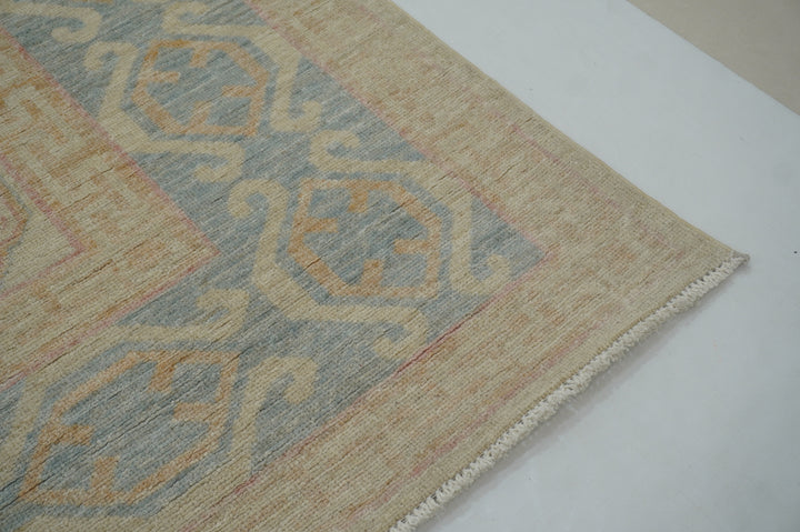 9x11 Muted Beige Khotan Vintage Afghan Hand knotted Oriental Rug - Yildiz Rugs