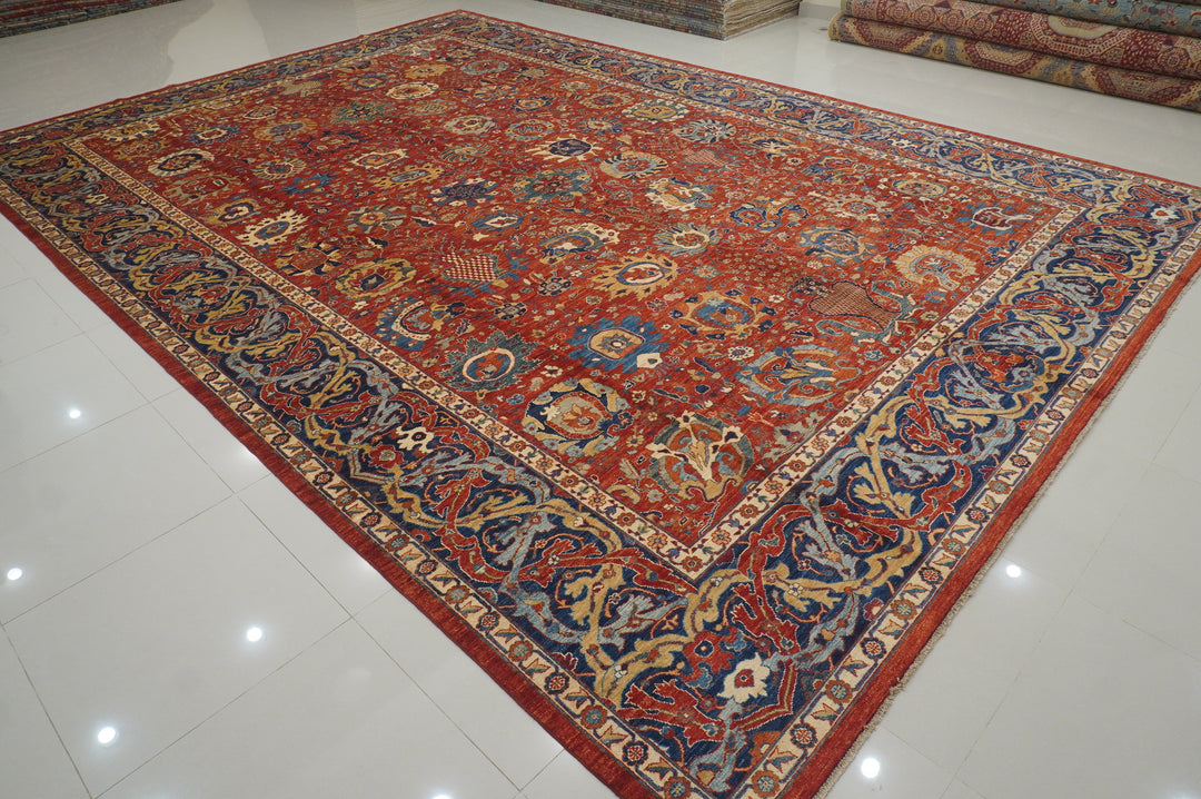 12x18 Red Bidjar Afghan Hand knotted Oriental Rug