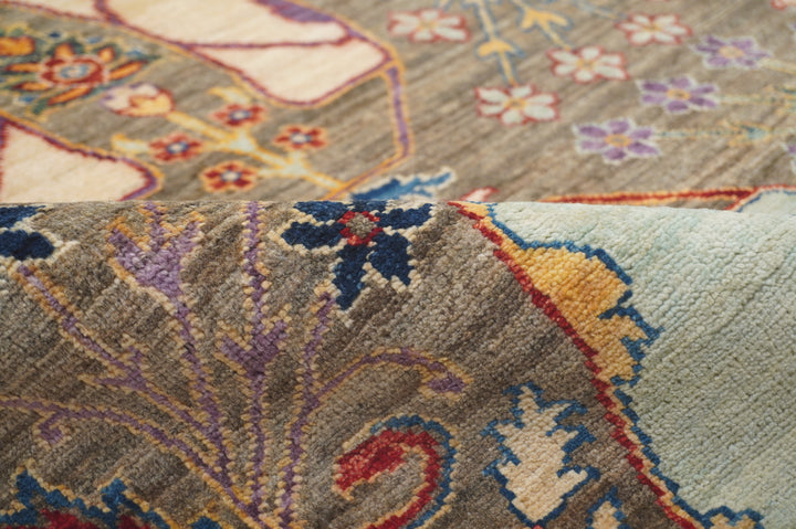 3 x 13 ft Gray Bidjar Afghan Hand knotted Oriental Runner Rug - Yildiz Rugs