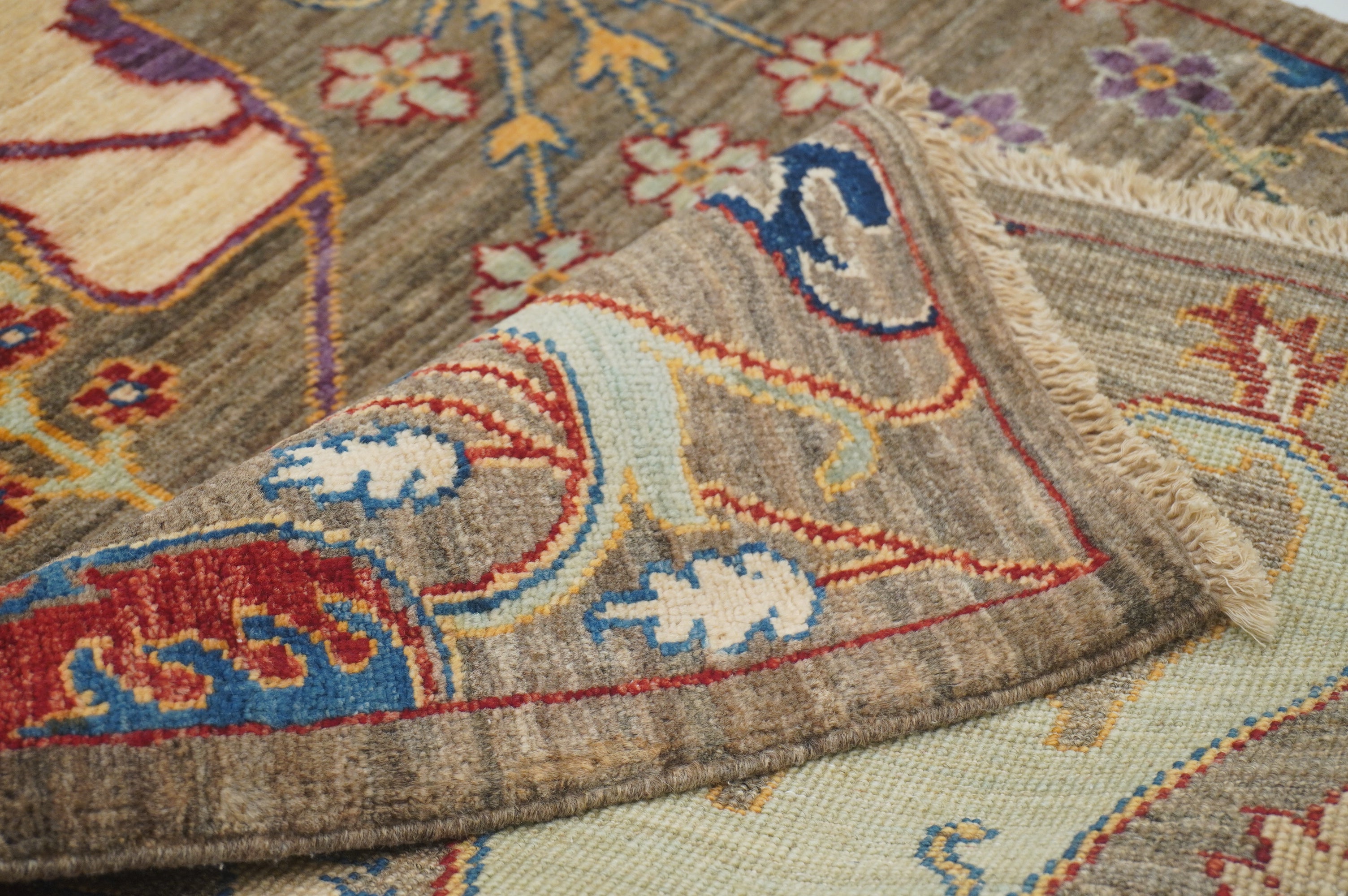 3 x 13 ft Gray Bidjar Afghan Hand knotted Oriental Runner Rug - Yildiz Rugs