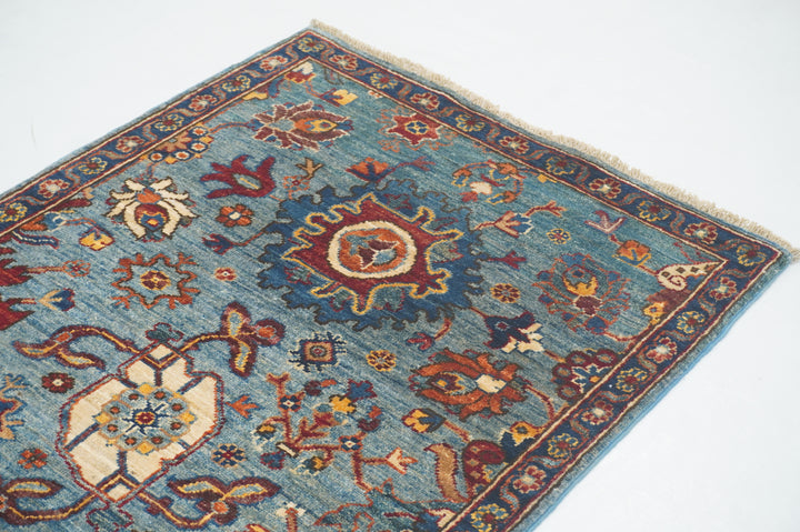 10 ft Blue Bidjar Afghan Hand knotted Traditional Oriental Runner Rug - Yildiz Rugs