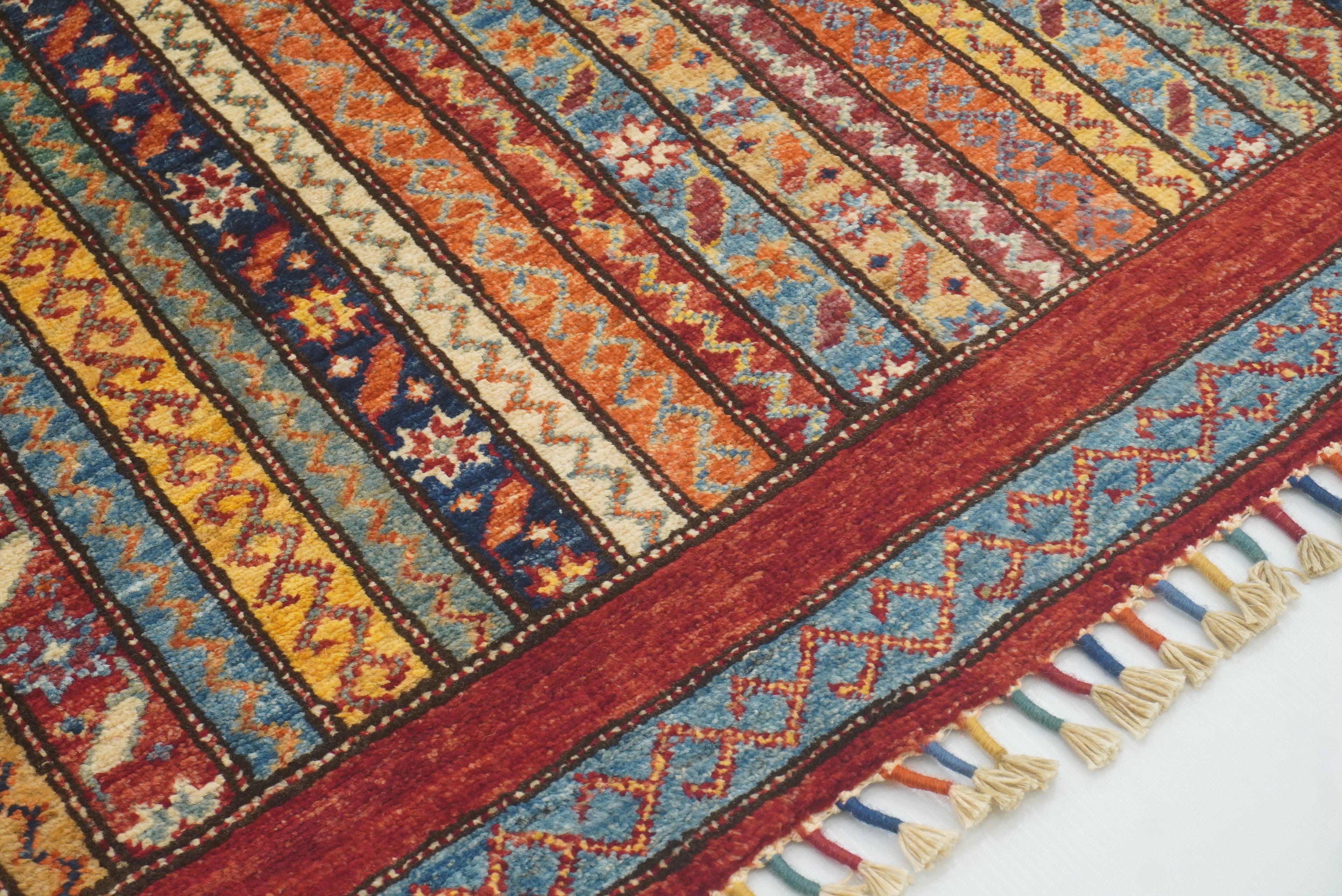 4x6 Red Shawl Hand Knotted Tribal Wool Rug - Yildiz Rugs