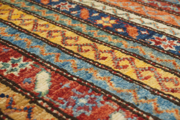 4x6 Red Shawl Hand Knotted Tribal Wool Rug - Yildiz Rugs