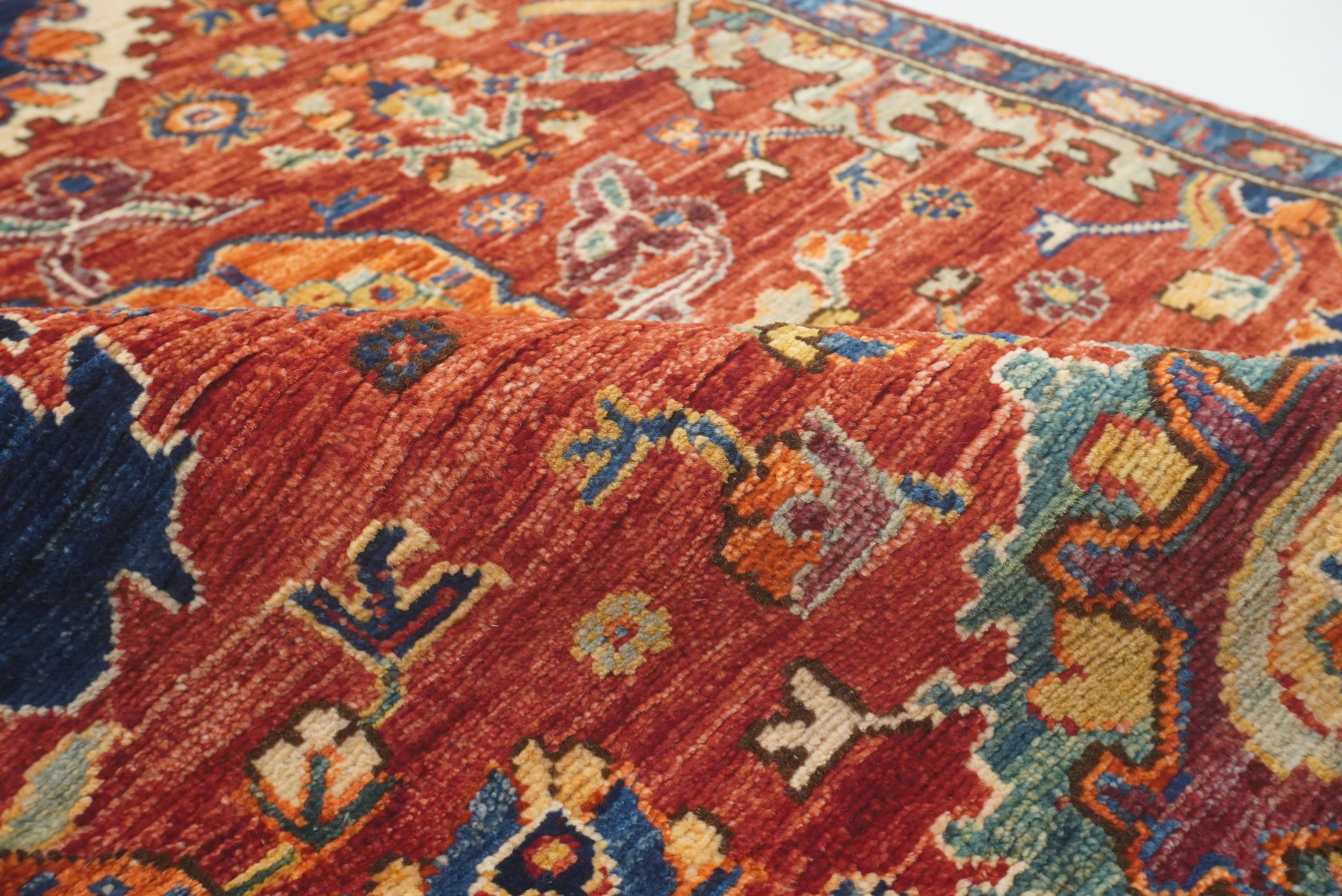 3x18 ft Red Bidjar Afghan Hand knotted Wool Oriental Long Runner Rug - Yildiz Rugs