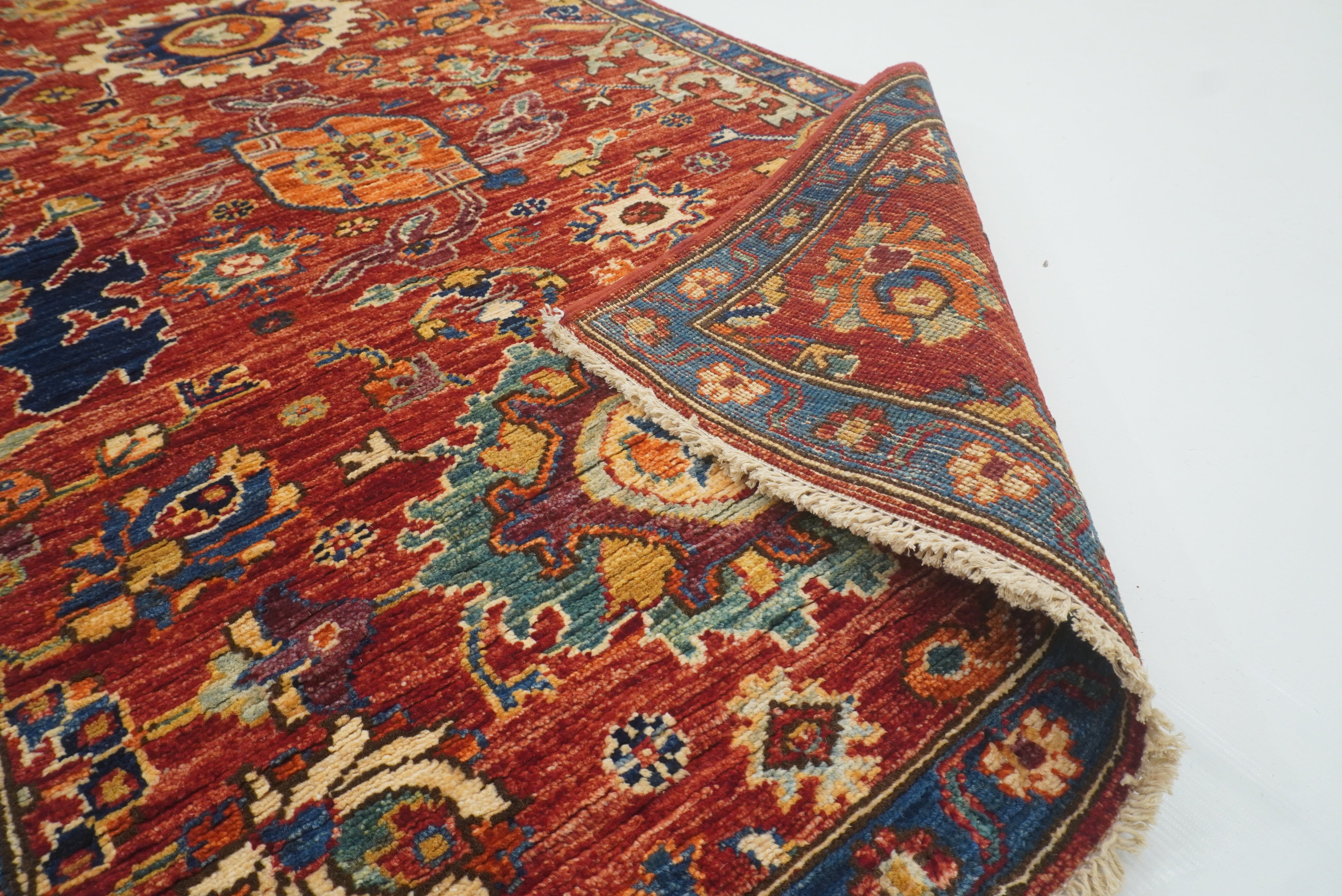 3x18 ft Red Bidjar Afghan Hand knotted Wool Oriental Long Runner Rug - Yildiz Rugs