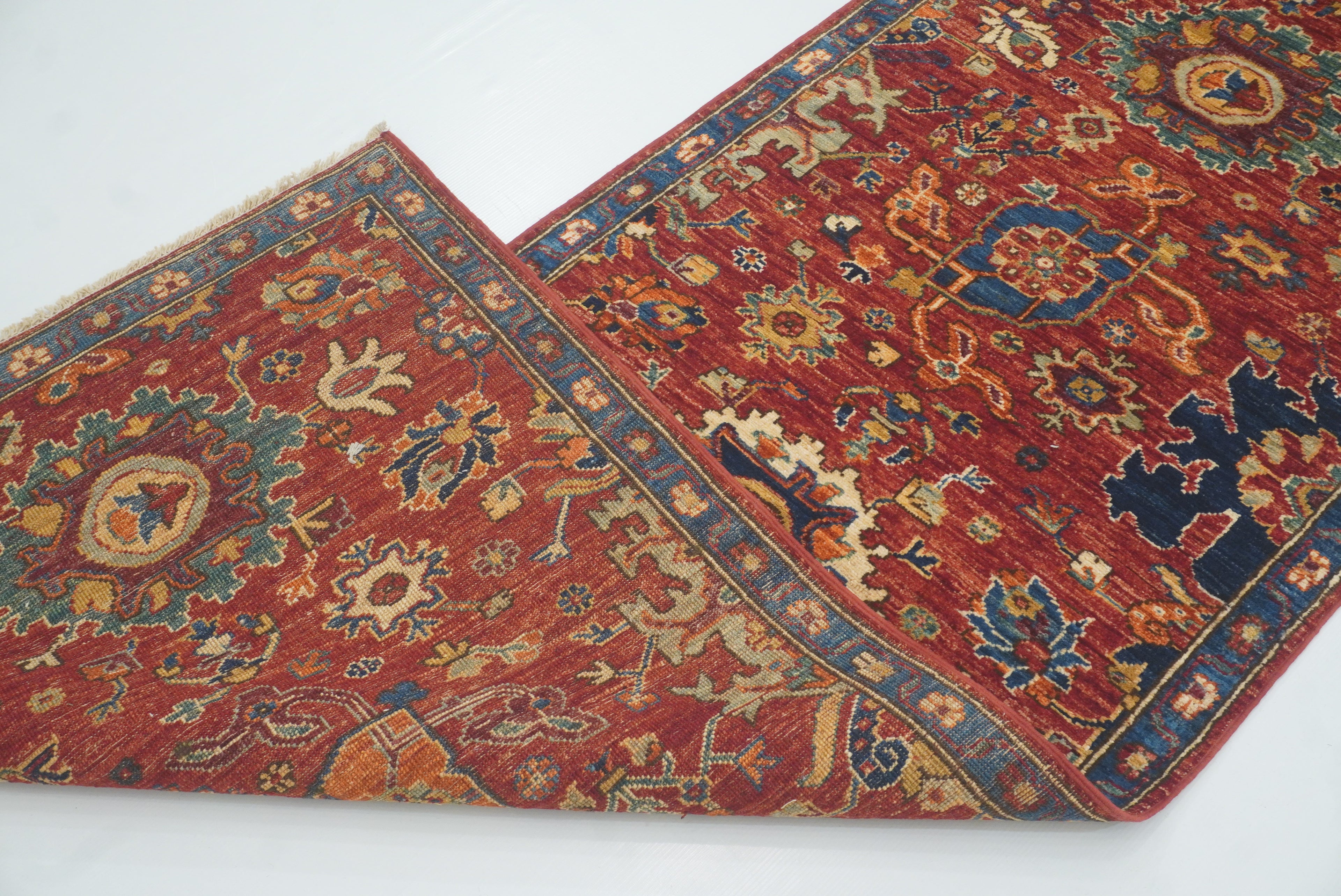 3x18 ft Red Bidjar Afghan Hand knotted Wool Oriental Long Runner Rug - Yildiz Rugs