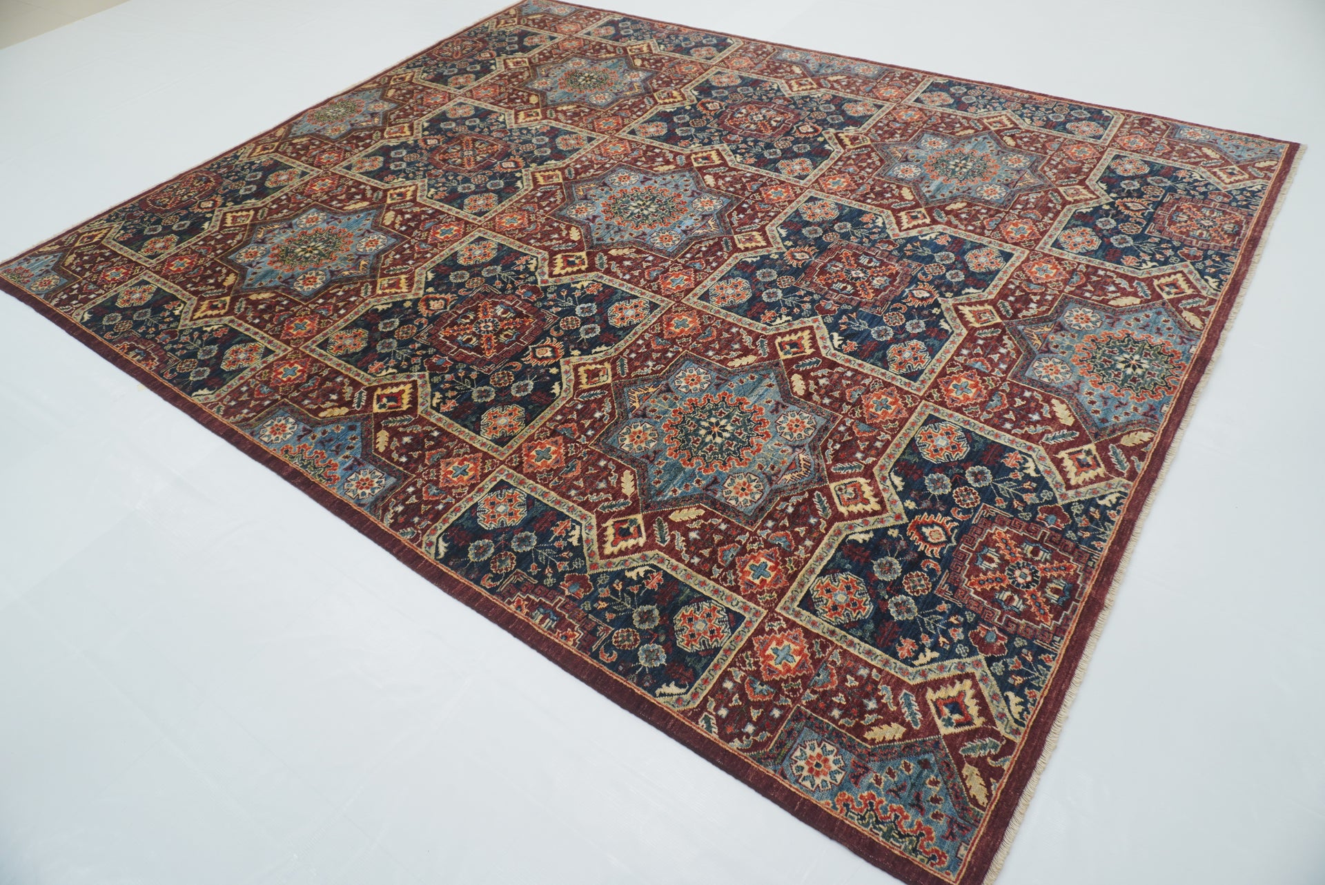 8x10 Purple Mamluk Hand Knotted Rug
