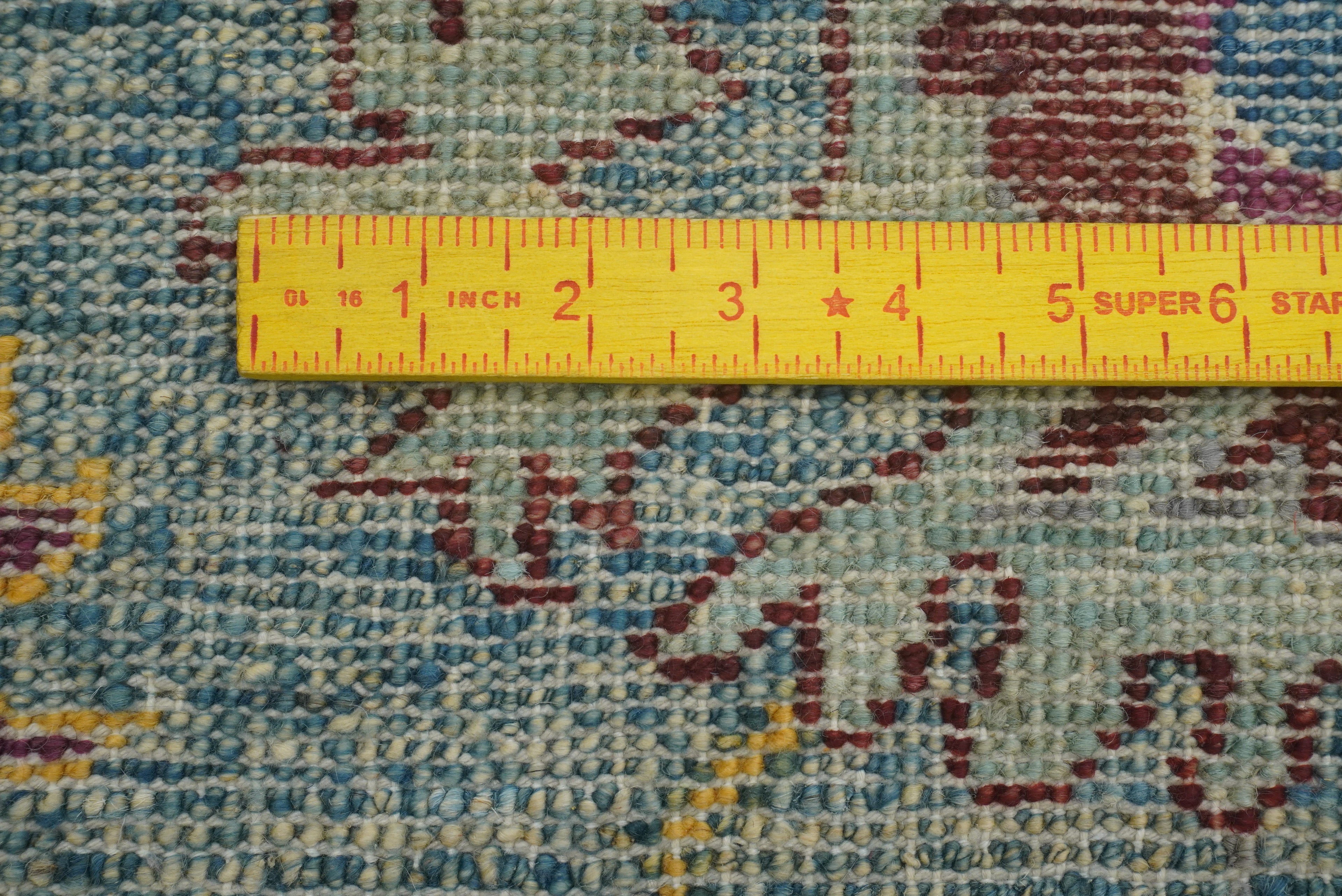 9x12 Blue Oushak Hand-Knotted Turkish Rug - Yildiz Rugs