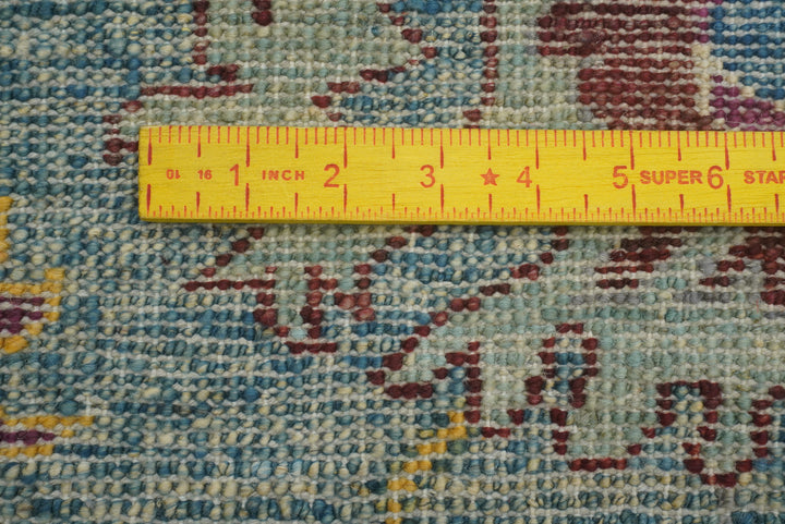 9x12 Blue Oushak Hand-Knotted Turkish Rug - Yildiz Rugs