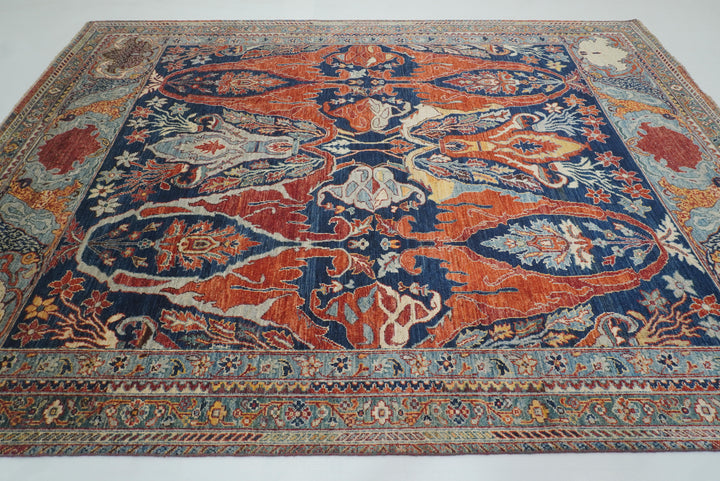9x12 Blue Bidjar Afghan Hand knotted Oriental Rug - Yildiz Rugs