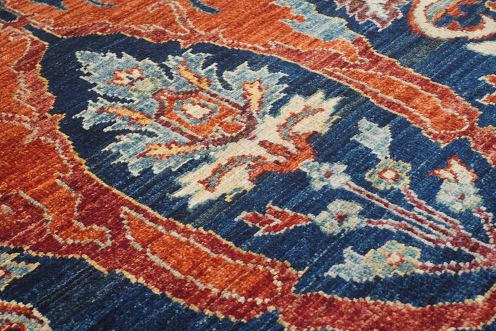 9x12 Blue Bidjar Afghan Hand knotted Oriental Rug - Yildiz Rugs