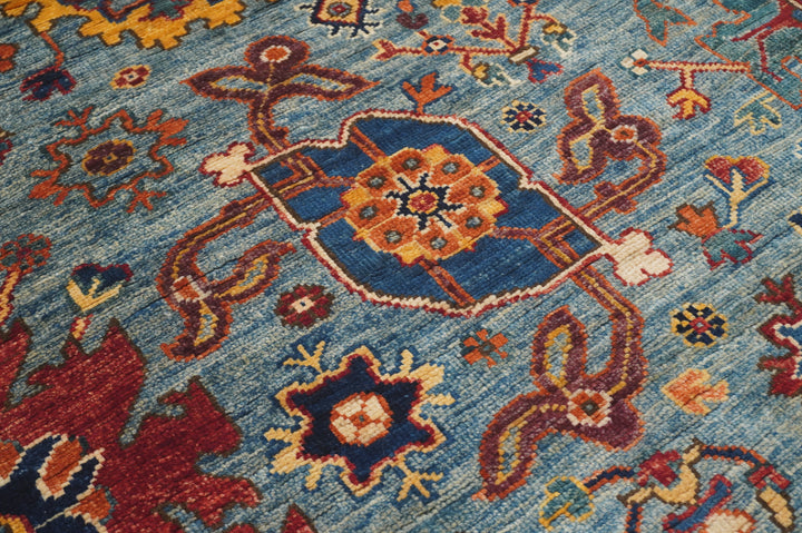 12 ft Blue Bidjar Afghan Hand knotted Oriental Runner Rug