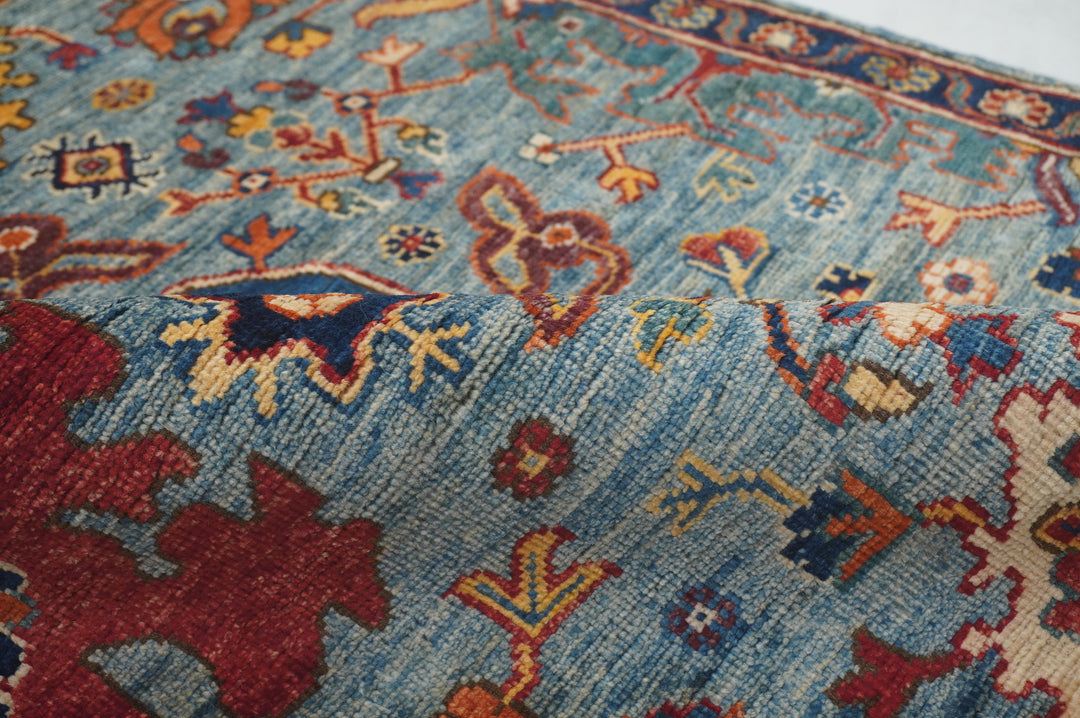 12 ft Blue Bidjar Afghan Hand knotted Oriental Runner Rug