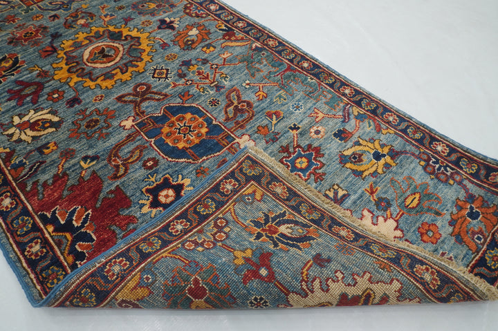 12 ft Blue Bidjar Afghan Hand knotted Oriental Runner Rug