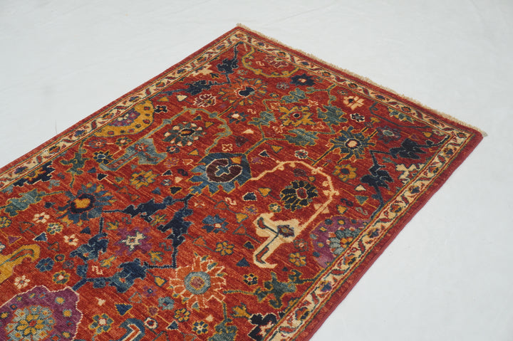 10 ft Red Bidjar Afghan Hand knotted Oriental Runner Rug