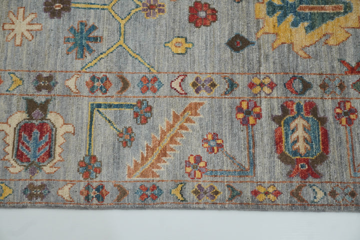 8x10 Oushak Soft Gray Hand knotted Turkish Rug - Yildiz Rugs