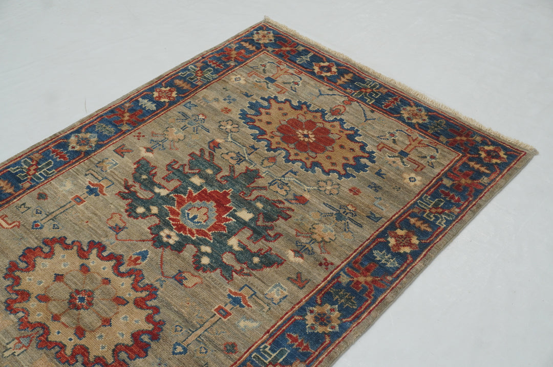 10 ft Gray Bidjar Afghan Hand Knotted Oriental Runner Rug