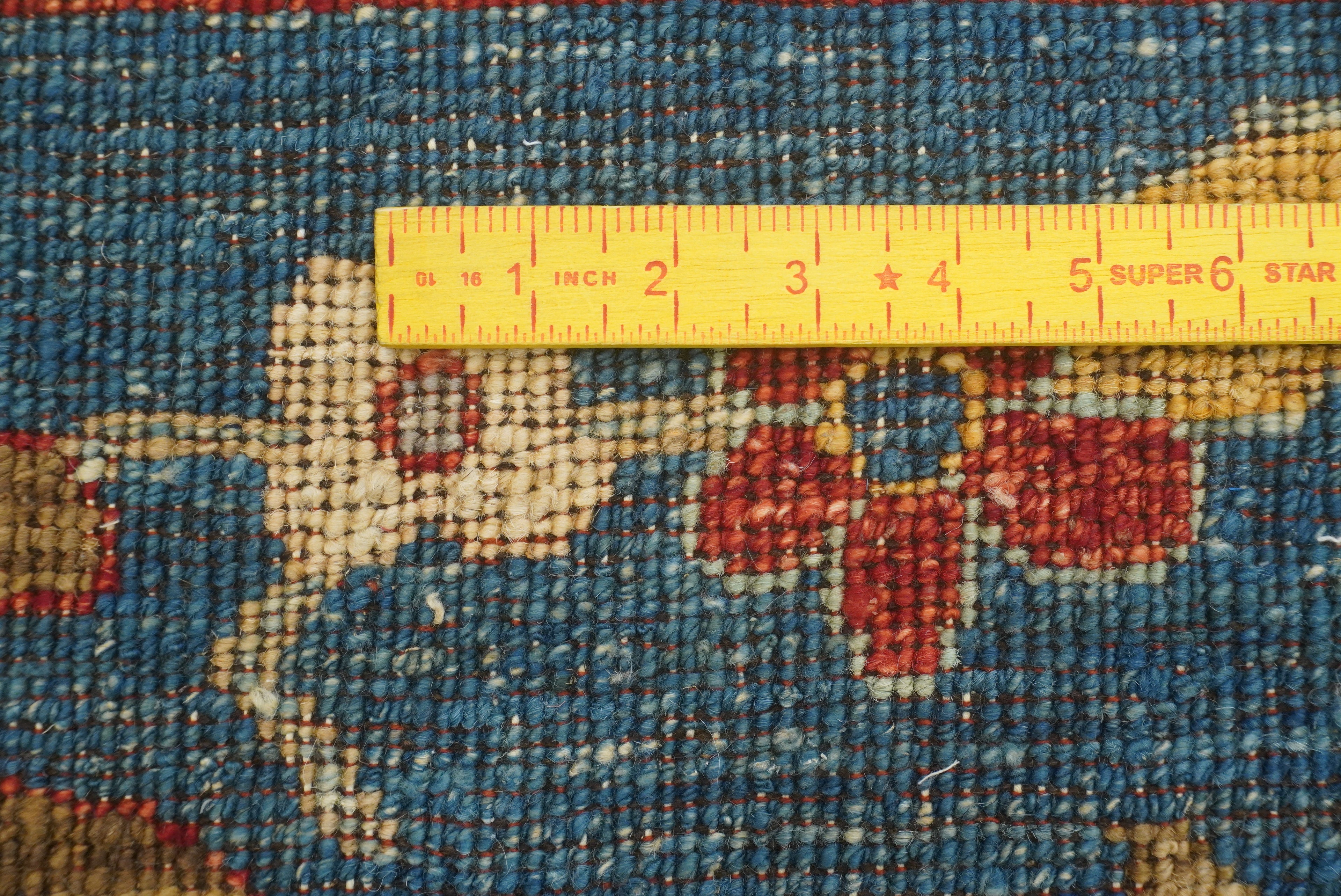 9'10"x13'3" Oushak Denim Blue Hand-Knotted Oriental Rug - Yildiz Rugs