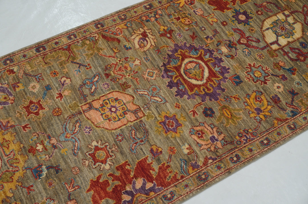 14 ft Gray Bidjar Afghan Hand knotted Oriental Long Runner Rug