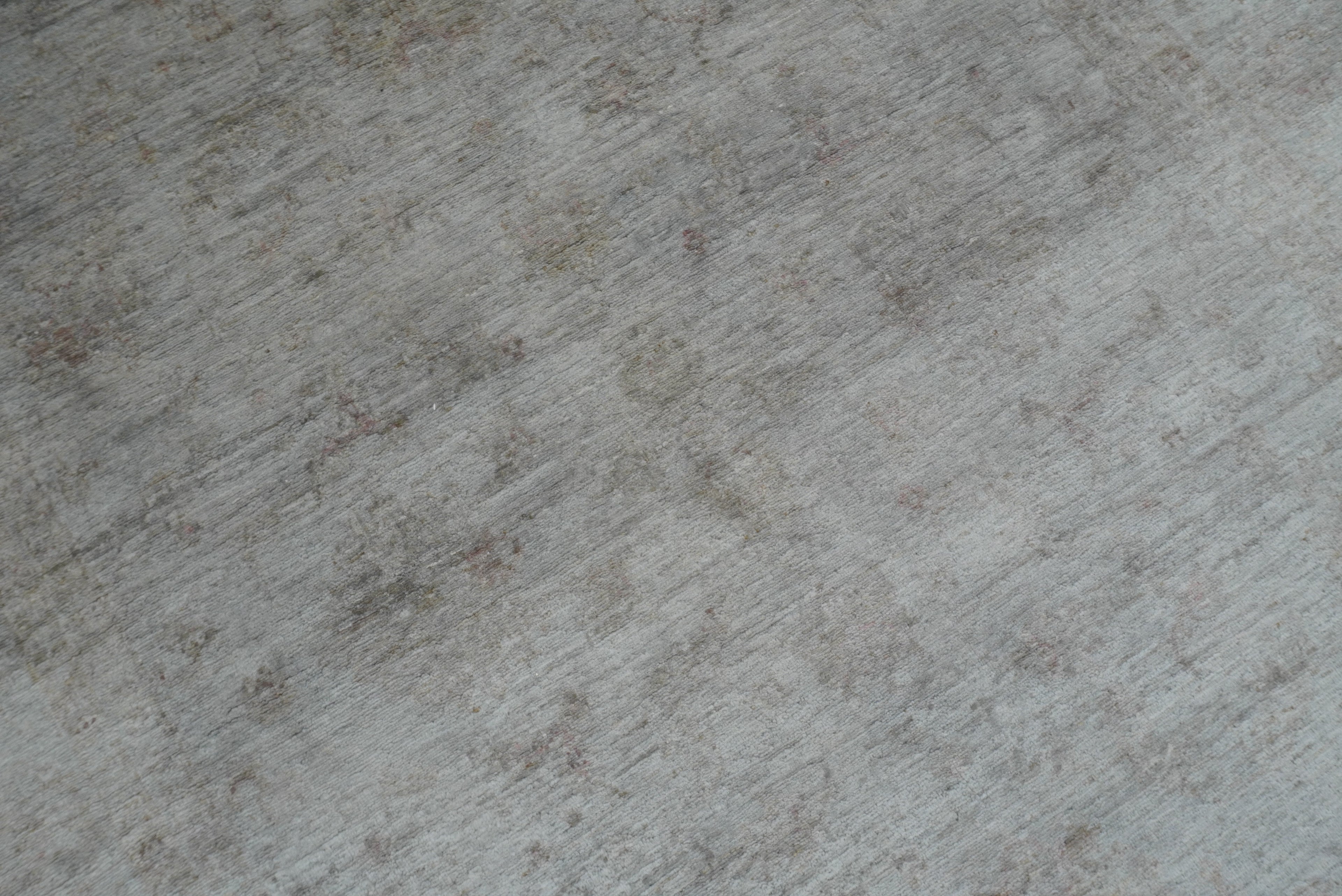 6'6"x9'10" Overdyed Oushak Slate Gray Hand-Knotted Rug - Yildiz Rugs