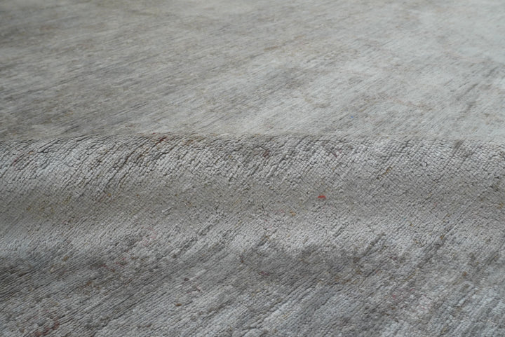 6'6"x9'10" Overdyed Oushak Slate Gray Hand-Knotted Rug - Yildiz Rugs