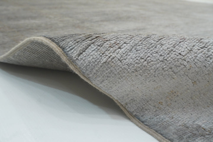 6'6"x9'10" Overdyed Oushak Slate Gray Hand-Knotted Rug - Yildiz Rugs