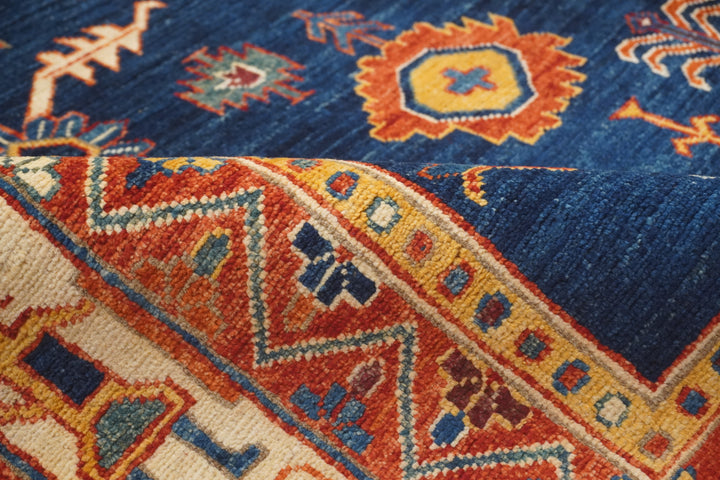 9x12 Red Blue Tribal Gabbeh Afghan Nomad Qashqai Oriental Rug