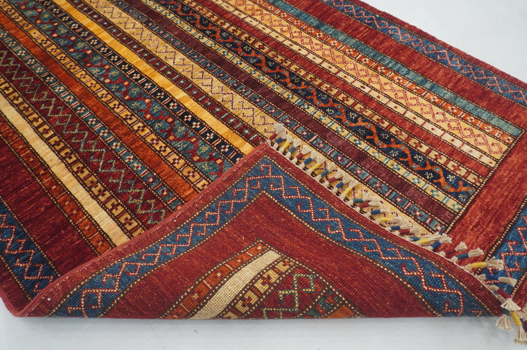 3x5 Red Turkish Shawl Pattern Rug