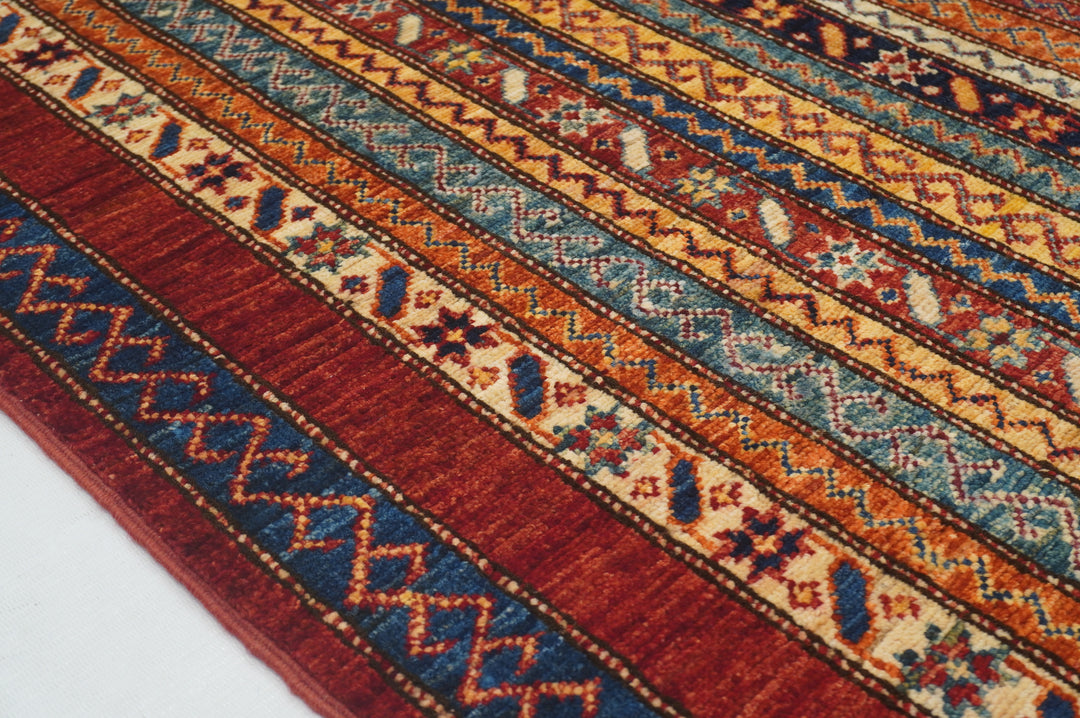 3x5 Red Turkish Shawl Pattern Rug