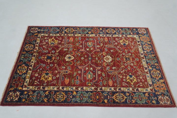 3x5 Red Bidjar Afghan Hand knotted Oriental Rug