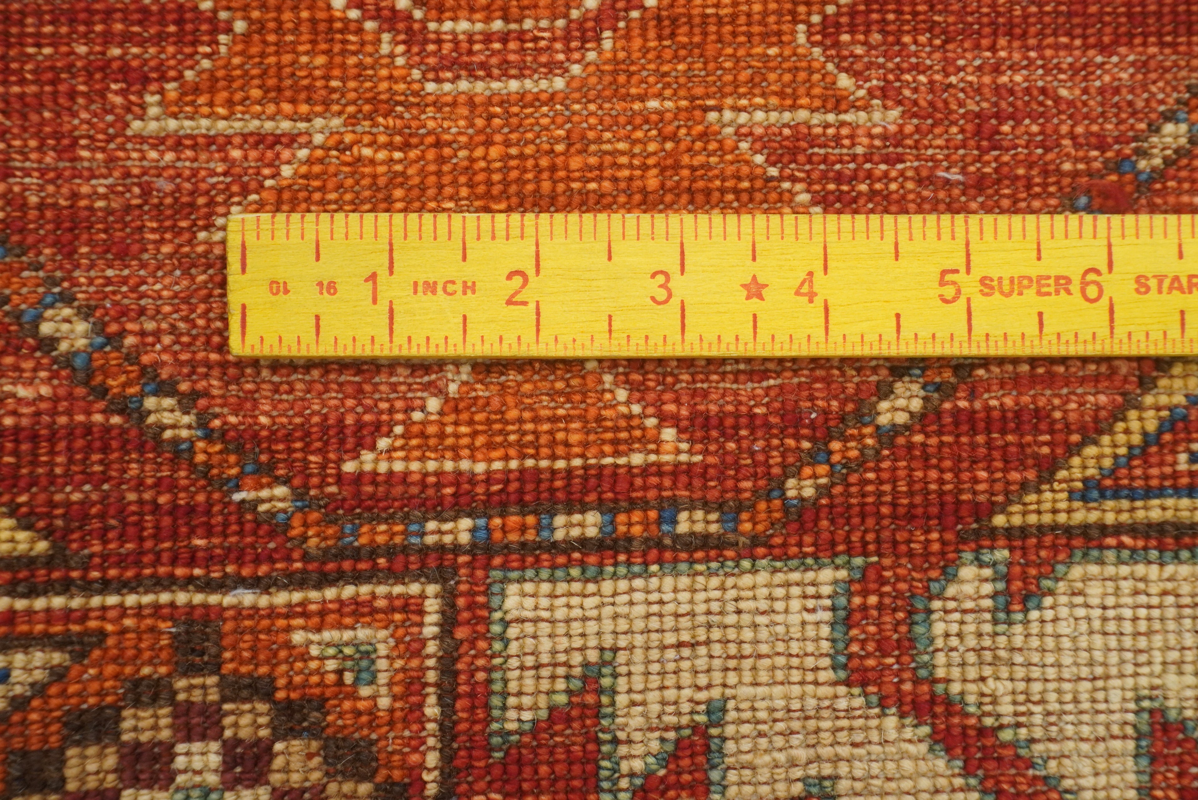 8'5"x11'1" Red Ersari Hand-Knotted Afghan Rug - Yildiz Rugs