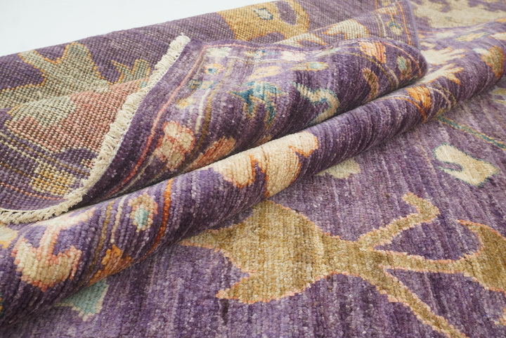 8x10 Oushak Muted Purple Hand knotted Rug - Yildiz Rugs