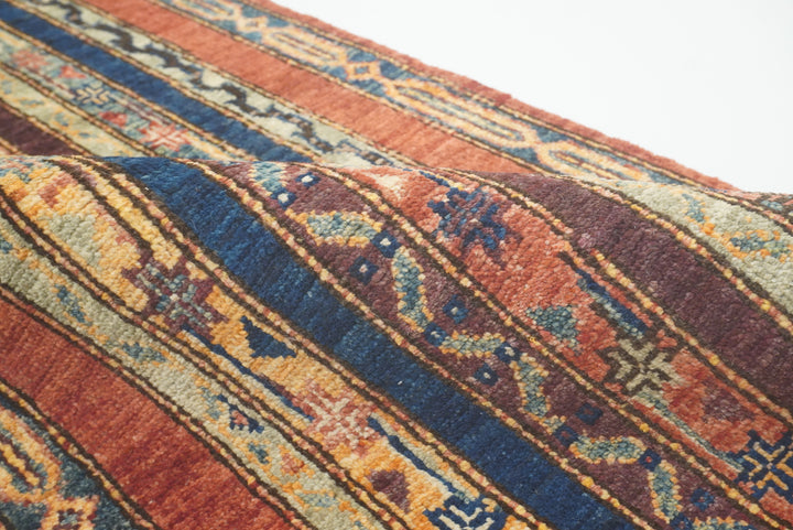 2x5 Red Shaal Turkish Hand knotted Runner Rug - Yildiz Rugs