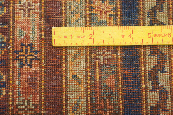 2x5 Red Shaal Turkish Hand knotted Runner Rug - Yildiz Rugs
